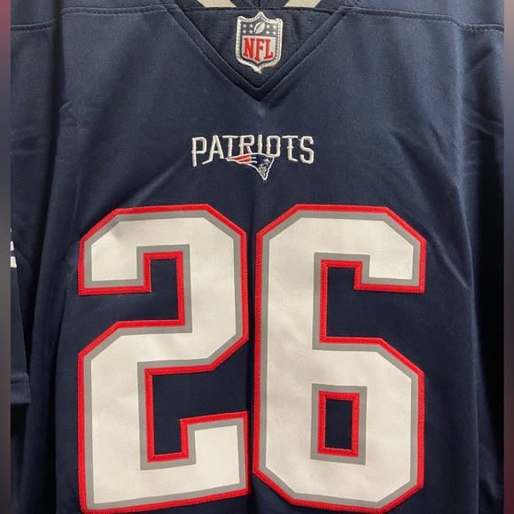 Nike Sony Michel Navy New England Patriots Game Women’s Jersey NWT - Picture 5 of 15